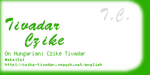 tivadar czike business card